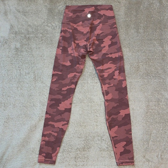 Lululemon Align High-Rise Pant 28" Heritage 365 Camo Brier Rose Multi - Picture 2 of 6